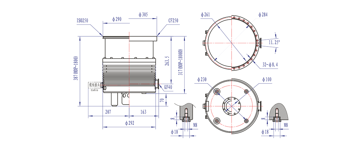 Turbo-H1800-MD渦輪分子泵